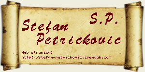 Stefan Petričković vizit kartica